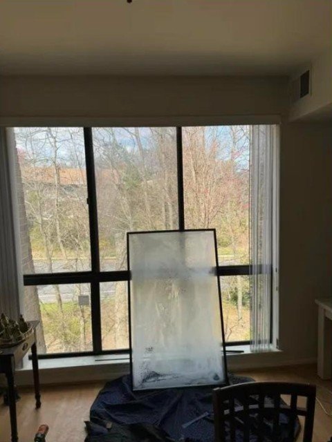 Large picture window — old unit removed